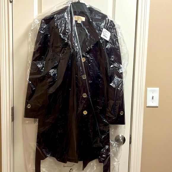 MICHAEL Michael Kors – Missy Belted Wool Blend Trench Coat - Picture 4 of 5